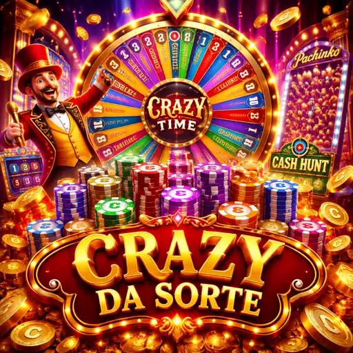 Roda do Crazy Time em estúdio ao vivo